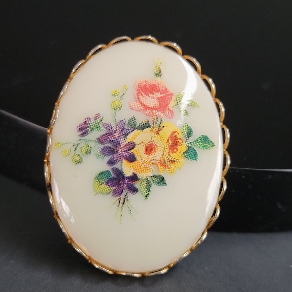 Porcelain Brooch Etsy