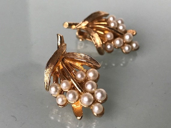 Vintage Gold Flower Citrine Earring Studs Leaves Branch Clip On Climbing Clip On Earrings Crawler Clip On Earrings Wedding Bride