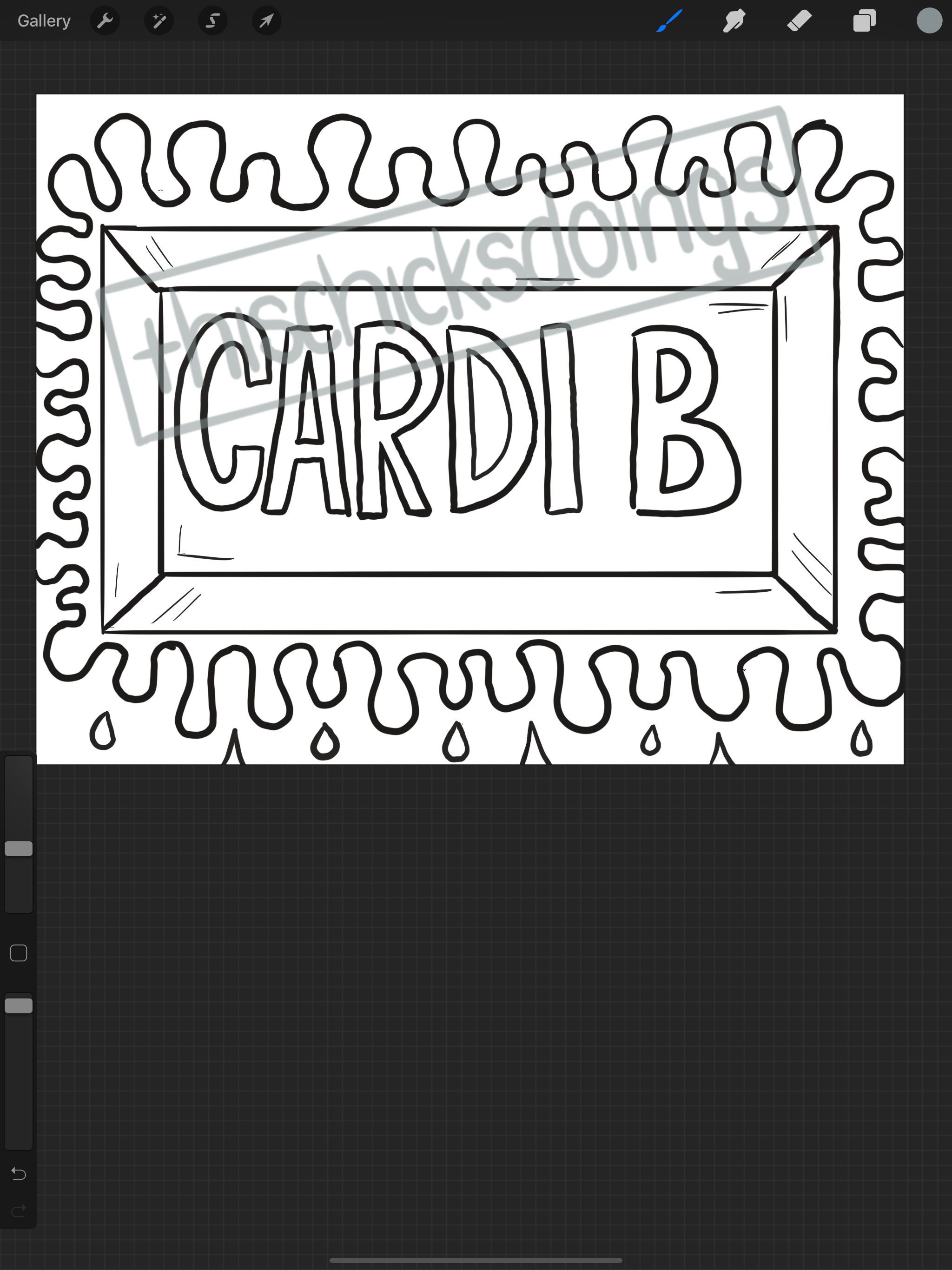 Cardi B Coloring Pages