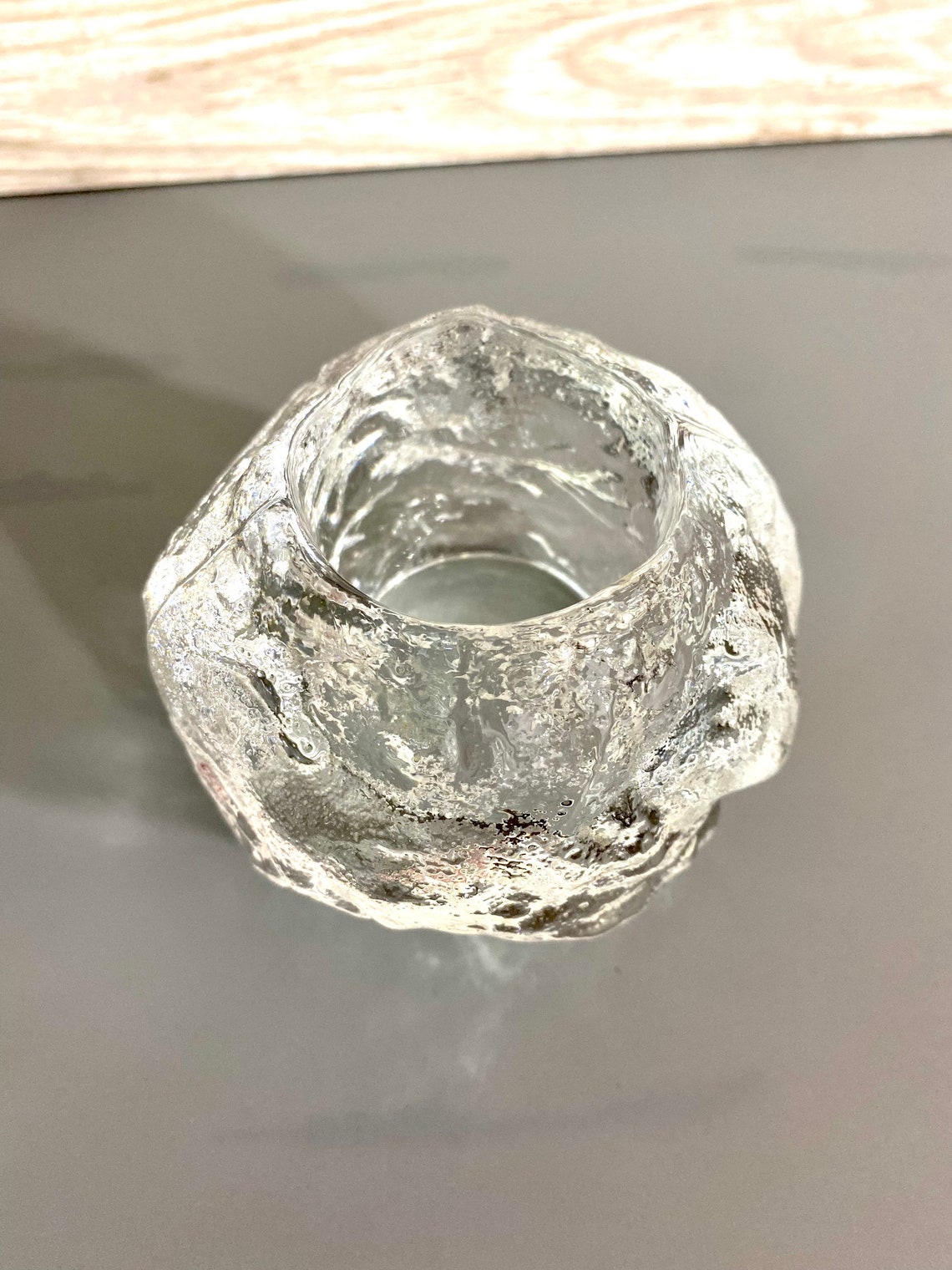 Vintage Kosta Boda Swedish Snowball Candle Holder Mid Century Etsy