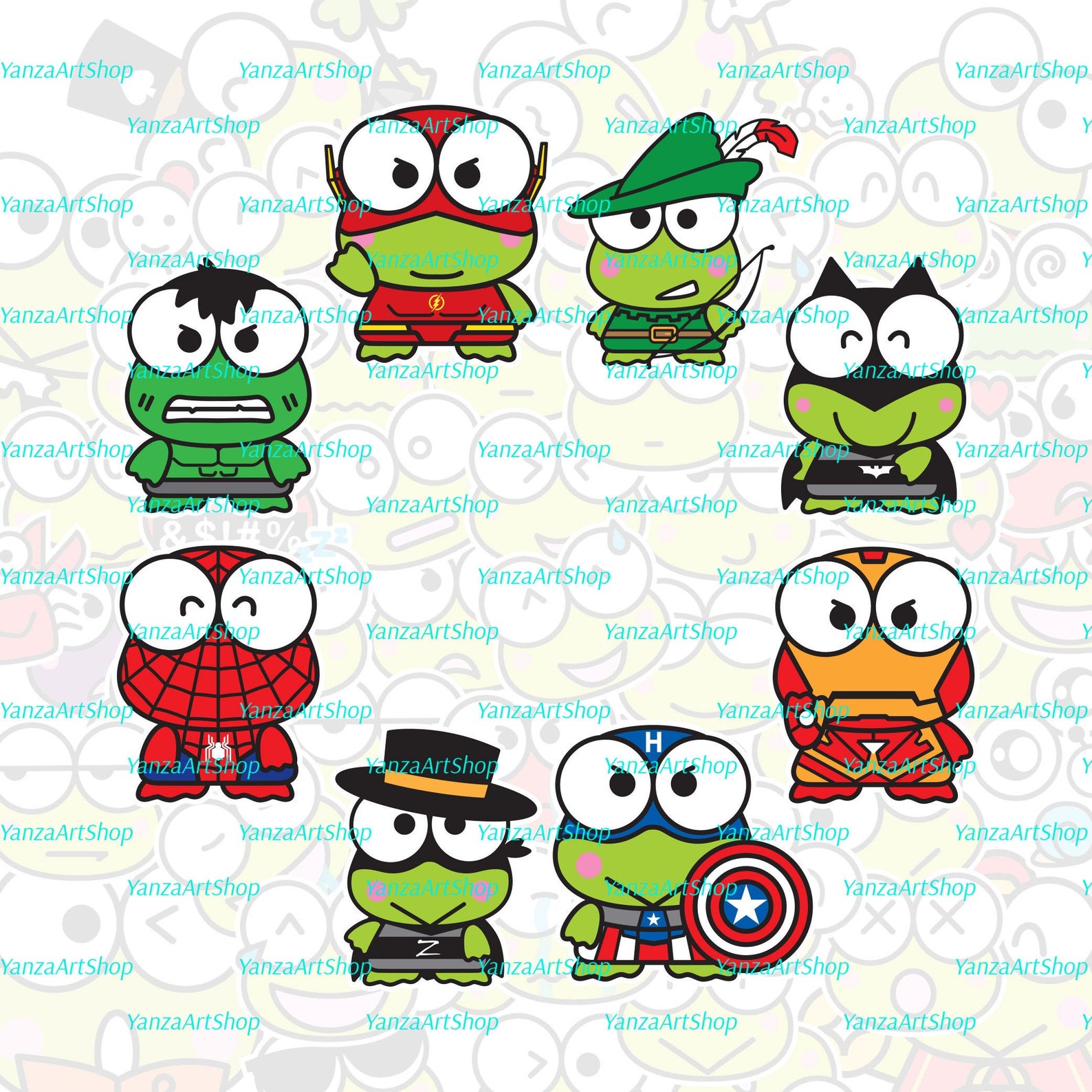 Keroppi Heroes Edition .Svg .Png .Ai Instant Download | Etsy