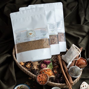 Chakra Tea Blends - FREE Reusable Tea Bag - Tea Bundle Sampler - No Pesticides & Additives - Vegan - Spiritual Tea, Herbal Tea, Calming Tea