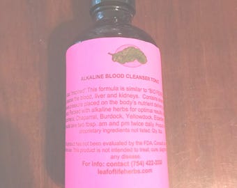 Alkaline herbal blood cleanser tonic similar to "Bio Ferro".