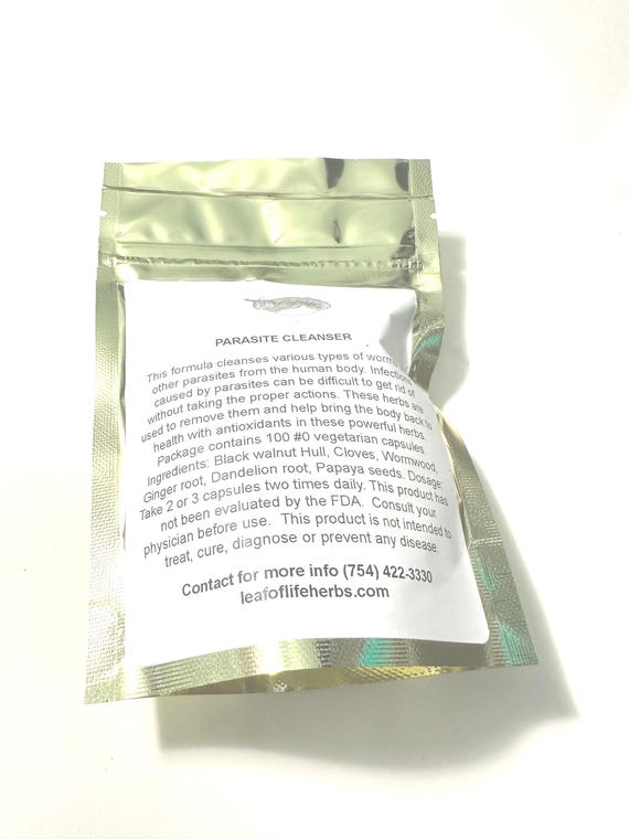 Parasite cleanser organic and wildcrafted  alkaline herbs ingredients in #0 vegetarian capsules