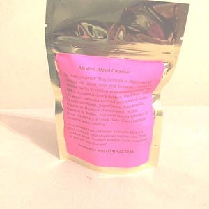 Alkaline Herbal blood cleanser wildcrafted organic alkaline herbs in vegetarian capsules similar to Bio Ferro.
