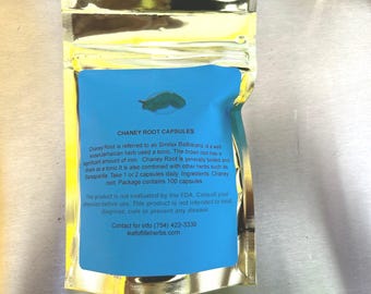Jamaican Chaney Root Capsules: Wildcrafted Alkaline Herbs in vegetarian capsules
