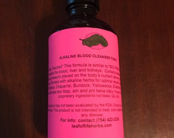 Alkaline herbal blood cleanser tonic similar to "Bio Ferro". Boost immune system build resistance against illness restores healthy balance