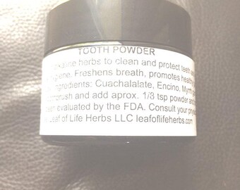Alkaline Tooth Powder: Natural Alkaline Herb Blend