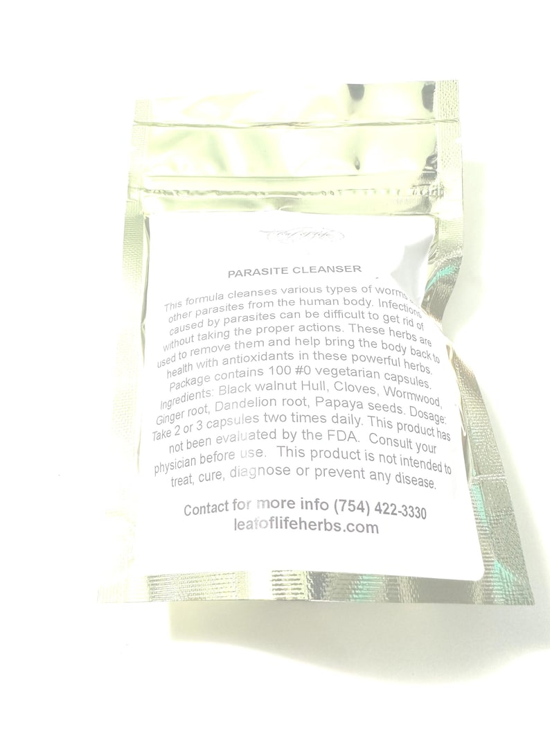 Parasite cleanser organic and wildcrafted alkaline herbs ingredients in #0 vegetarian capsules image 2