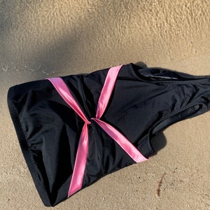vintage années 90 Criss à travers un maillot de bain une pièce