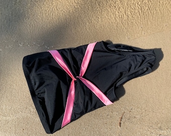 Vintage 90s Criss across One Piece Swimsuit