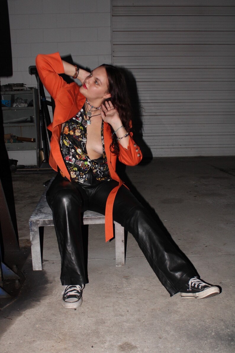 Vintage Genuine Leather Wrangler Pants Etsy