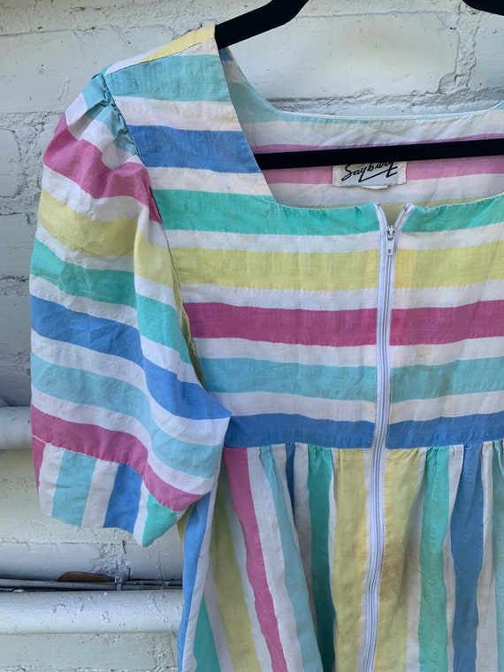 Vintage Stripped Kaftan Dress - image 2