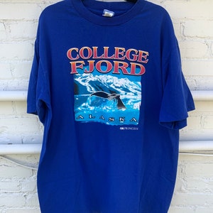 Vintage College Fjord Princess Cruise Graphic Tee