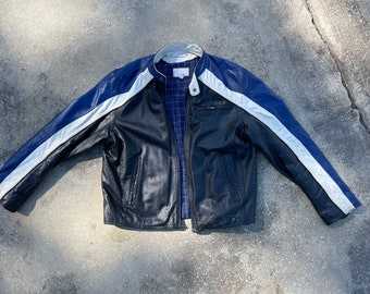 Wilson Leather Black Leather Jacket Size M RN 69426 Vintage 2k Etsy UK
