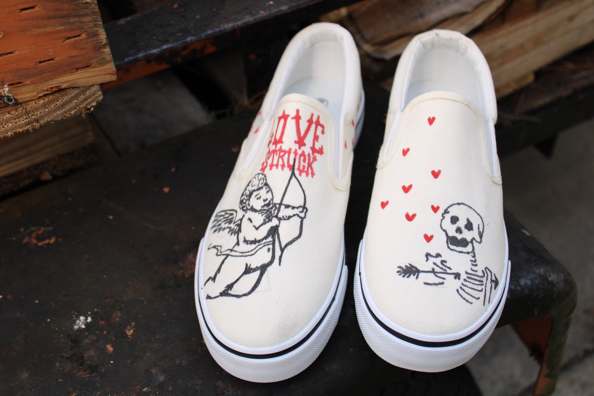 graffiti vans shoes
