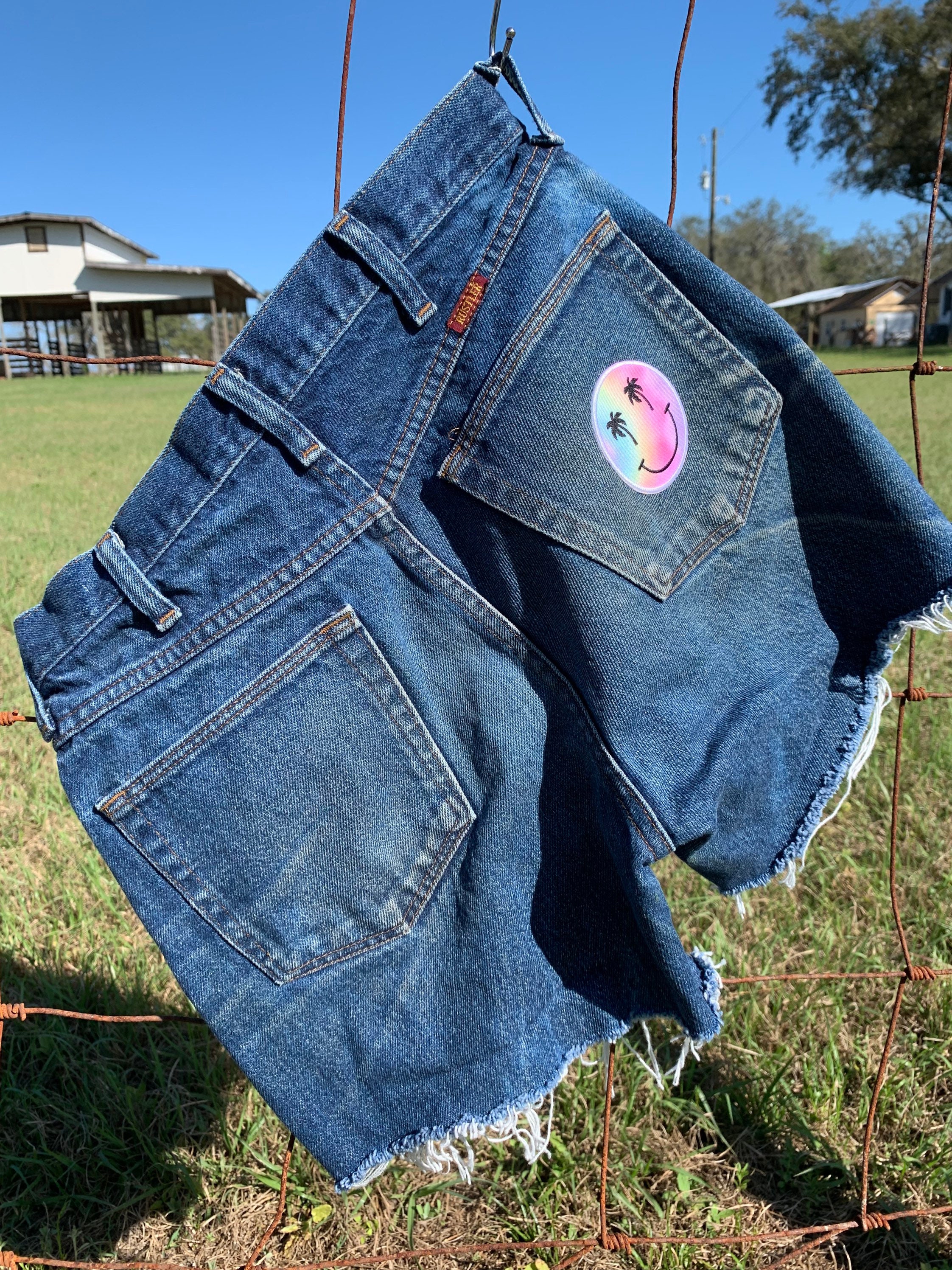 90s Rustler Cut off Denim Shorts | Etsy