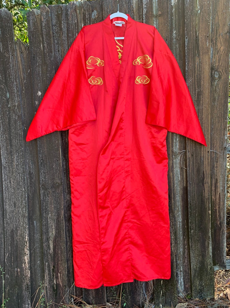 Vintage Japanese Embroidered Robe Etsy