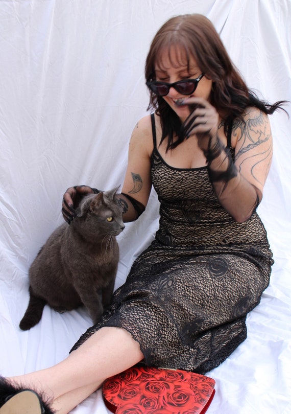Vintage ISIS Mesh Slip Dress View 5