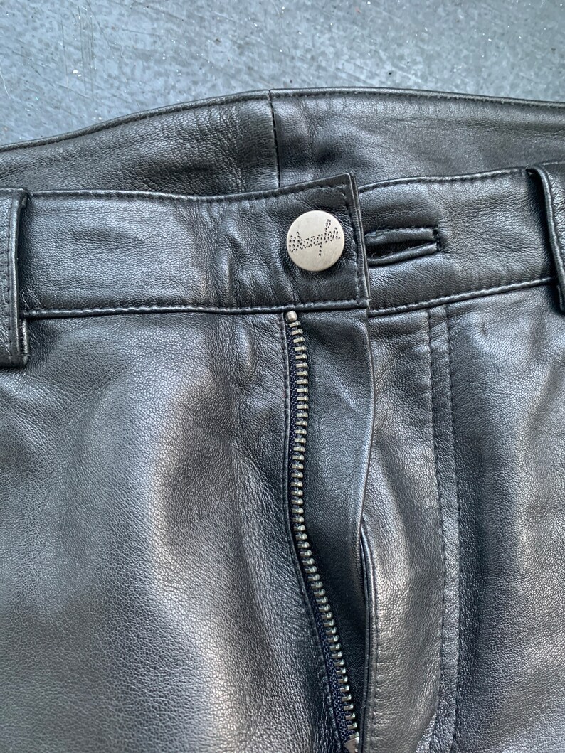 Vintage Genuine Leather Wrangler Pants Etsy