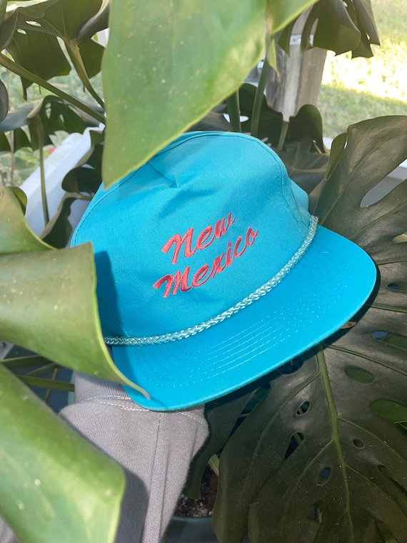 Embroidered 80s Neon New Mexico Trucker Hat