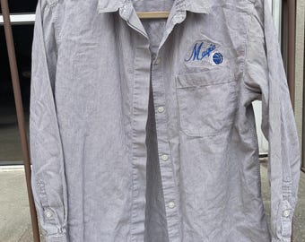 Vintage broderad Orlando Magic-tröja med knappar