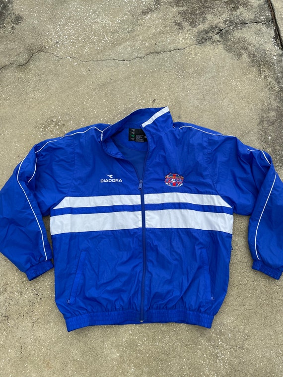 Veste Coupe-vent Vintage Diadora Football - Taille S - Style Années 90 Léger - Occasion Parfait état