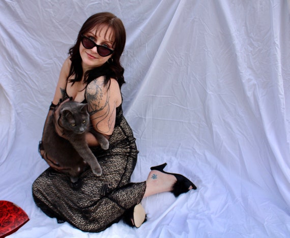 Vintage ISIS Mesh Slip Dress View 2