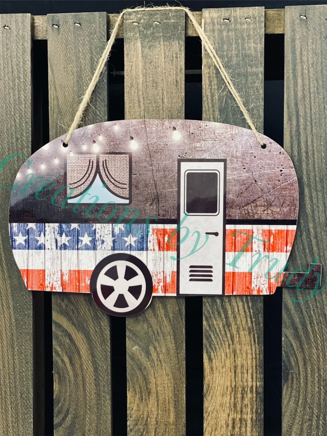 Camper decorative door hanger 2 design options available Etsy