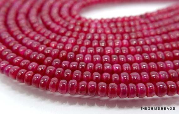 Natural ruby shop beads