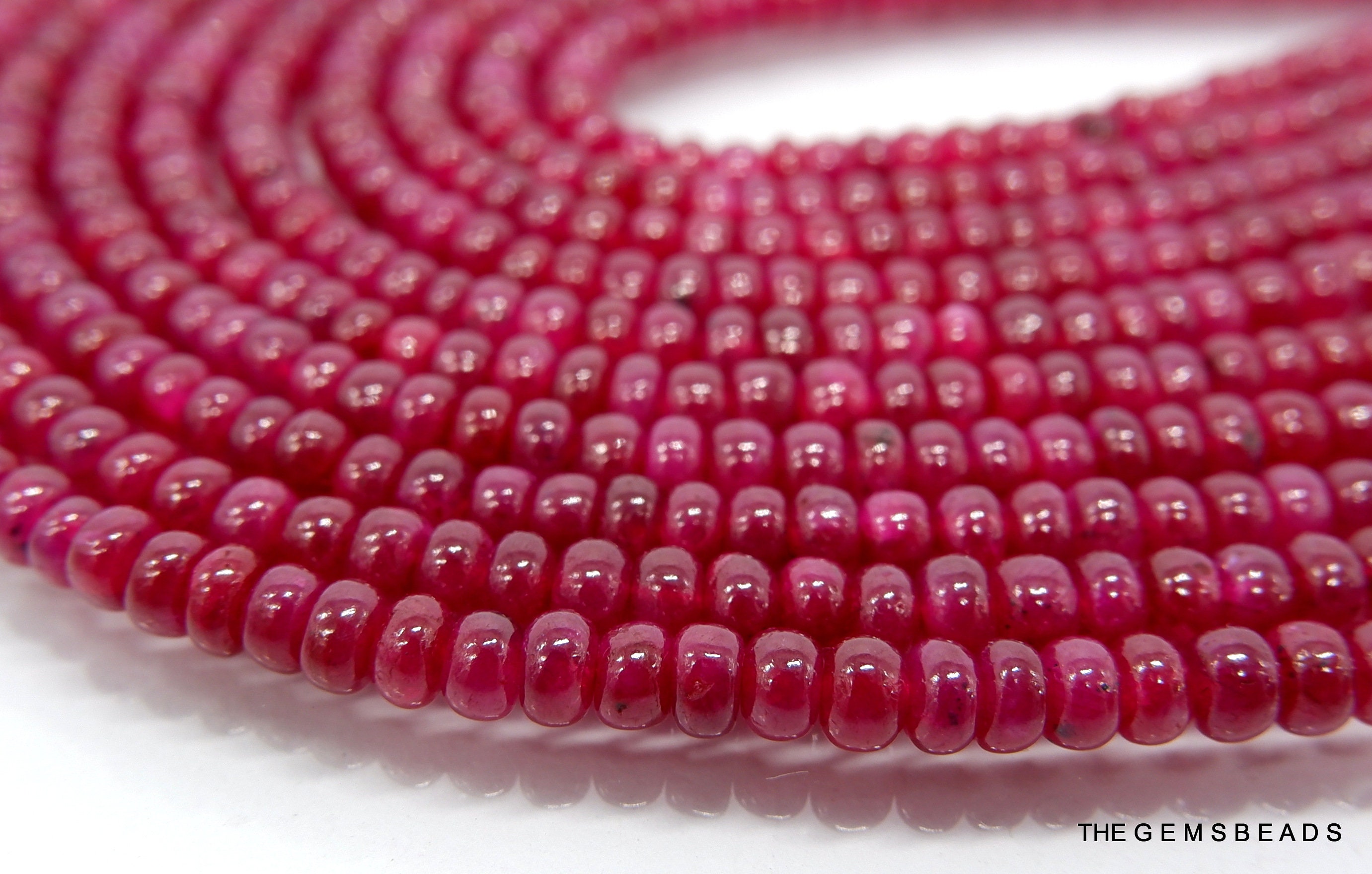 Ruby Beads 15/23/31/99 Pcs NATURAL MOZAMBIQUE RUBY 34MM Etsy