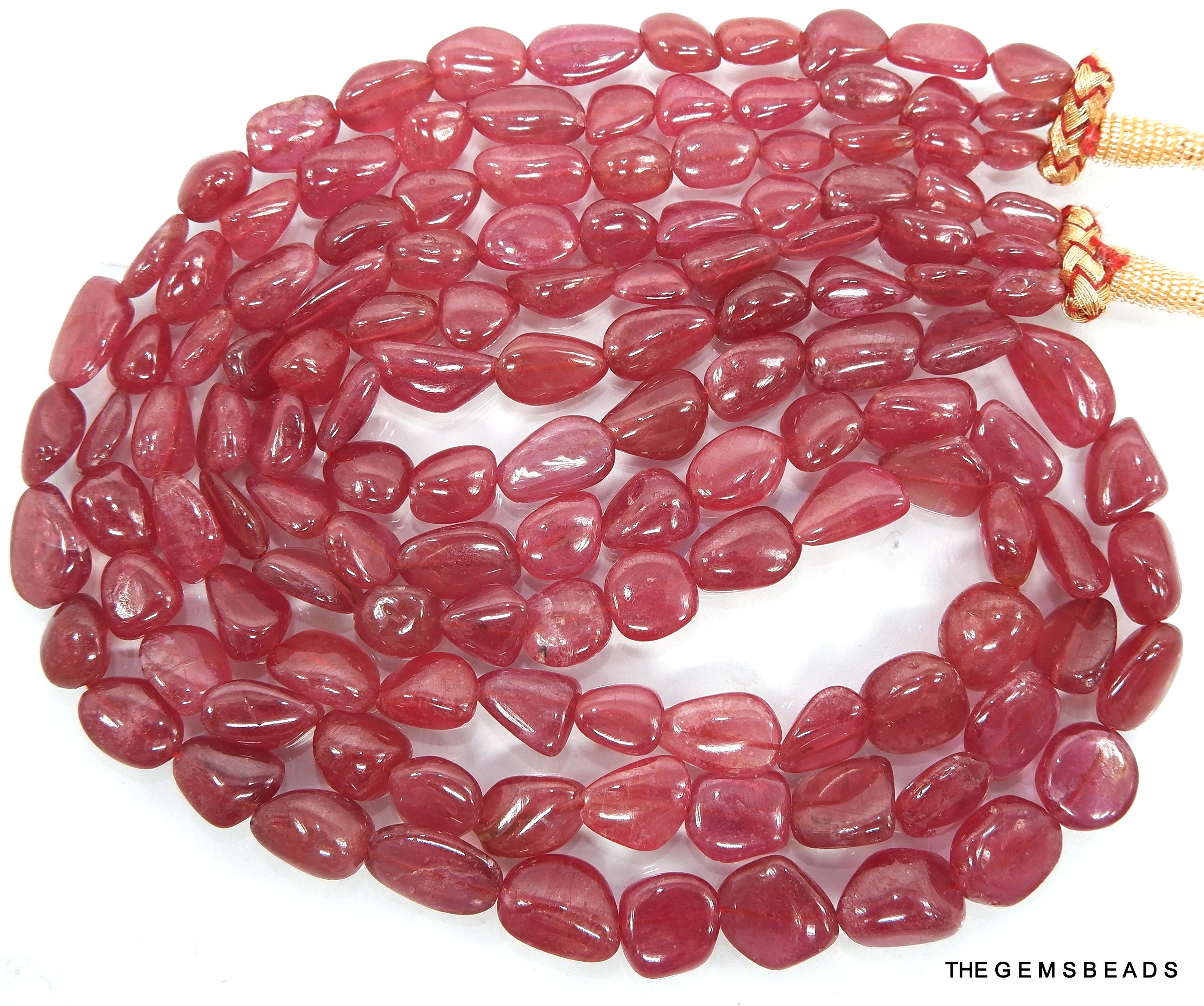 Ruby♥୨୧˙˳⋆﻿　　0118 10KT Yellow Gold 7 mm Genuine Ruby Stud Earrings – Best