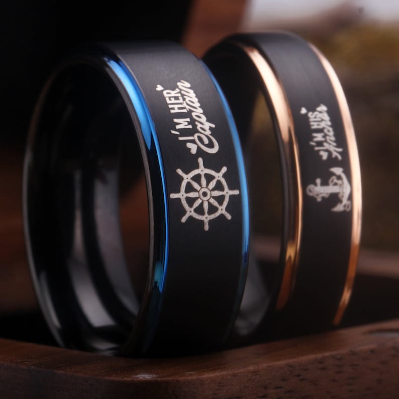 Anchor Ring Captain Ring Nautical Ring Anchor Jewelry Nautical Ring ...