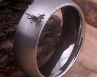 Dark Souls wolfraam ring Dark Sign Dark Souls Bonfire ring matzilveren wolfraam ring trouwring GAMER'S ring jubileum cadeau ring