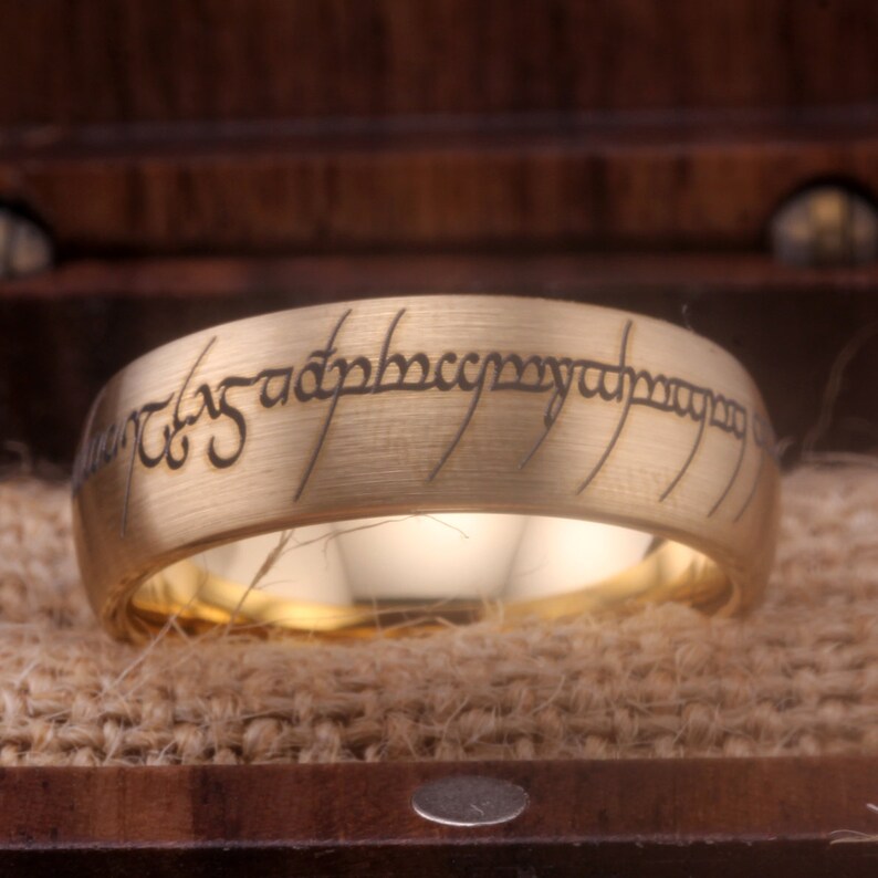 Custom Order for Steph Personalized Custom shops Ring Elvish Ring, Custom Elvish Text Ring Elvish Wedding Ring