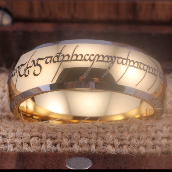 Tungsten carbide lord shop of the rings