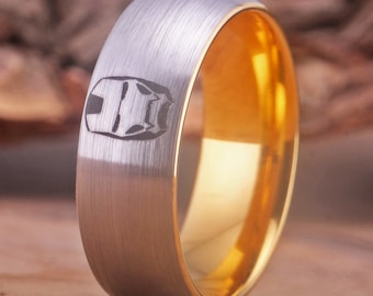 I Love You 3000 Ring, Iron Man Reactor, Custom Laser Engraved Tungsten Ring, Comic Movie Inspired Ring, Iron Man Design Anniversary Ring