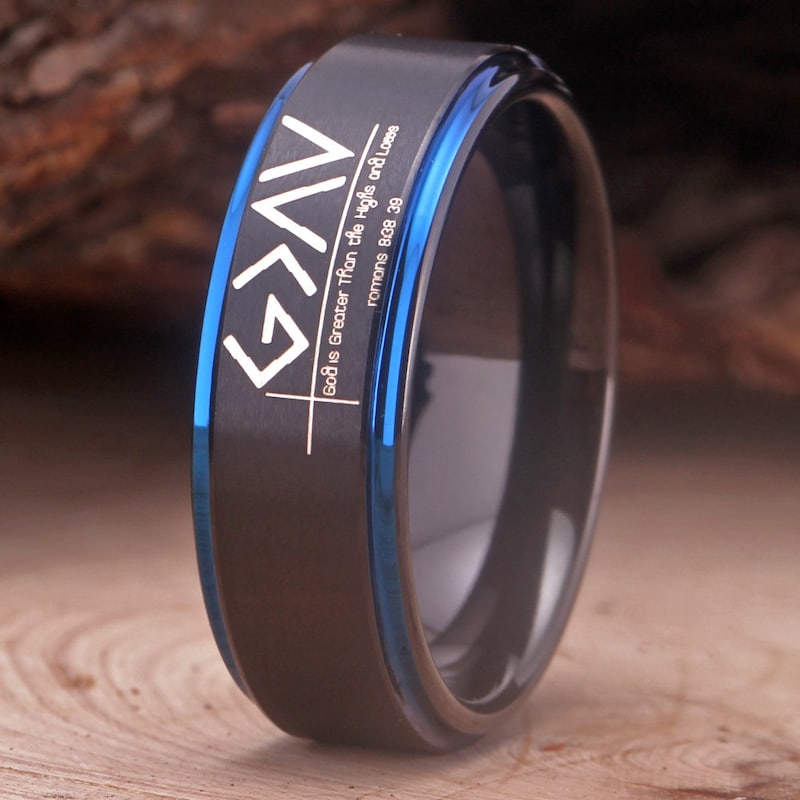 Men's Wedding Bands God - Etsy