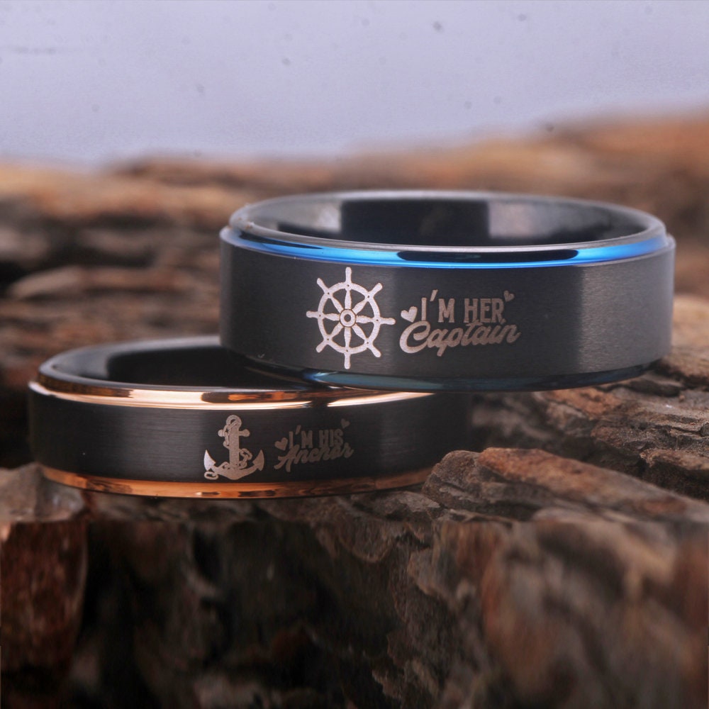 Anchor Ring Captain Ring Nautical Ring Anchor Jewelry Nautical Ring ...
