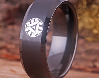 Movie Inspired Ring, I Love You 3000 Ring, Movie Wedding Ring, Ironman Ring, Mens Wedding Band, Ring for Him, Anniversary Ring for Husband