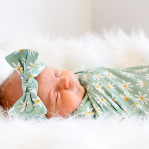 Baby knitted swaddle blanket hotsell