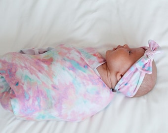 tie swaddle blanket