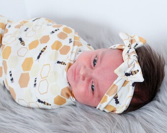 bumble bee swaddle