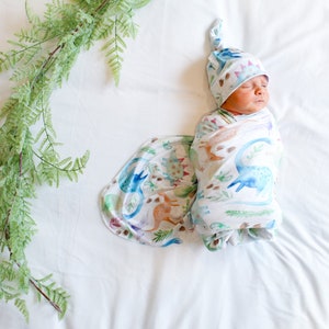 Dinosaur Baby Swaddle Blanket, Dino Swaddle, Newborn Swaddle, Boy/Girl Baby Blanket, Swaddle Set, Stretchy Knit Swaddle, Baby Swaddle