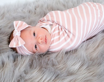 light pink swaddle blanket