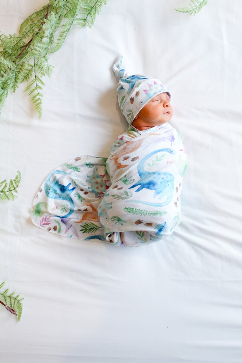 Dinosaur Baby Swaddle Blanket Dino Swaddle Newborn Swaddle Etsy
