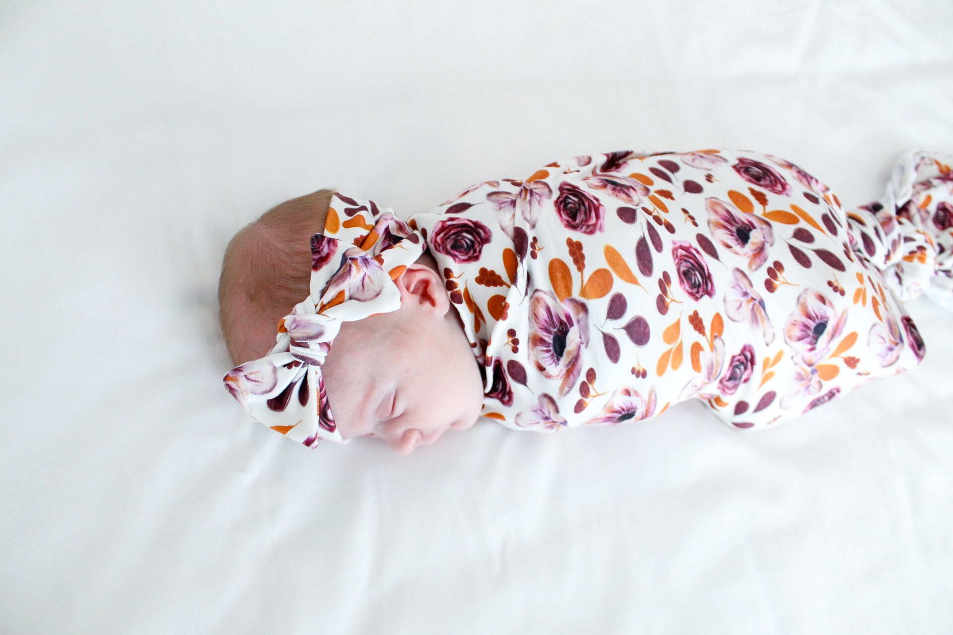 Rose Baby Swaddle Blanket, Baby Girl Swaddle, Rose Blanket, Newborn Swaddle, Girl Baby Blanket, Swaddle Set, Stretchy Knit Swaddle