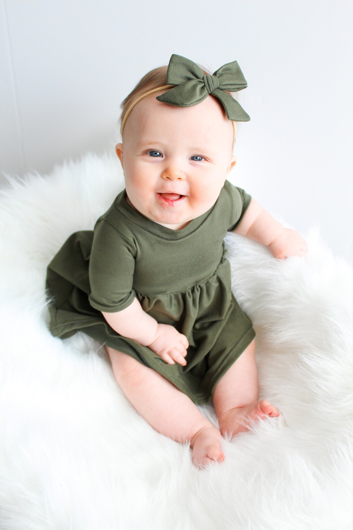 Girl Dress Little Girl Dress Green Dress Baby Girl Dress Etsy