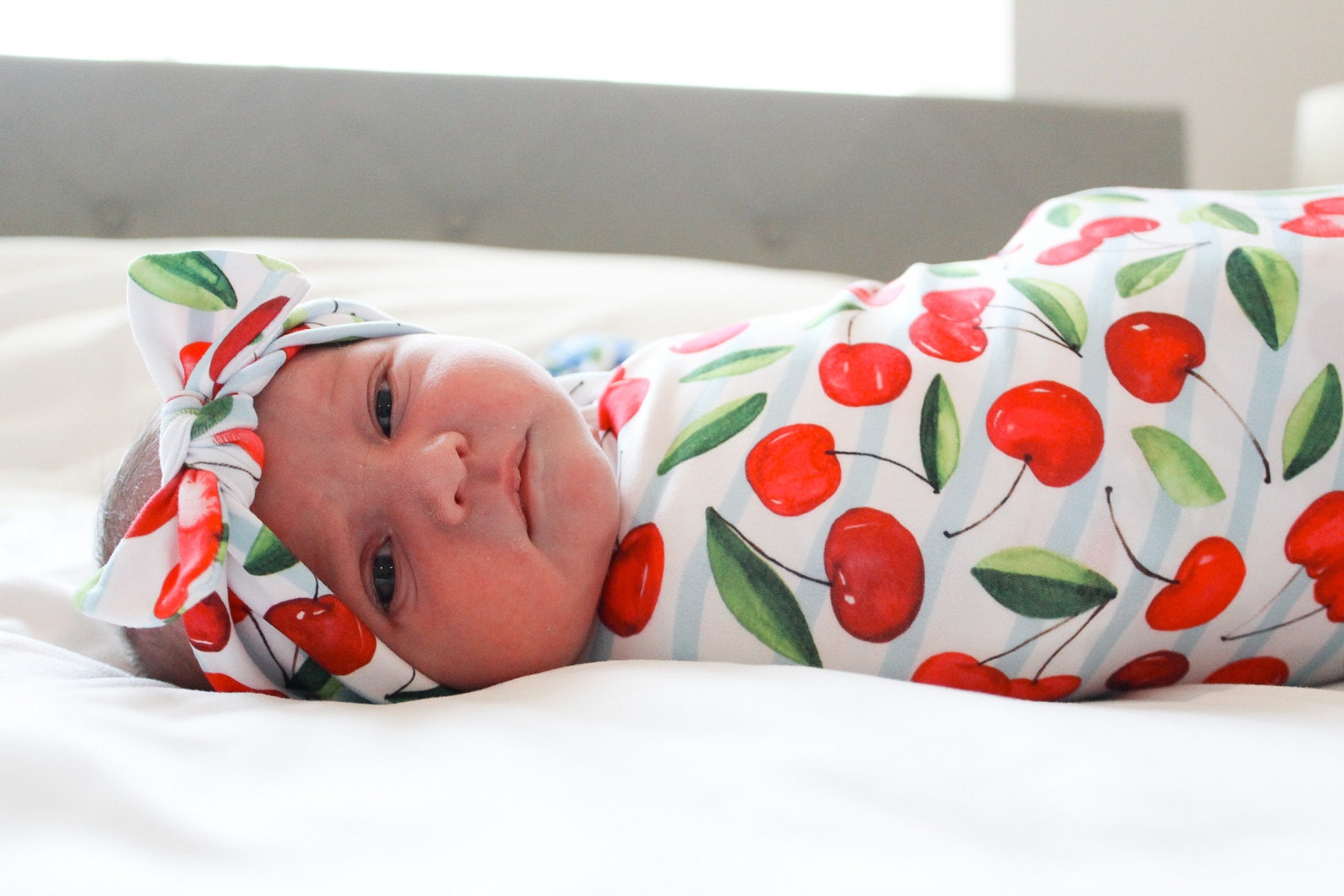 Bamboo Swaddle Blanket (Fruit Salad Print)