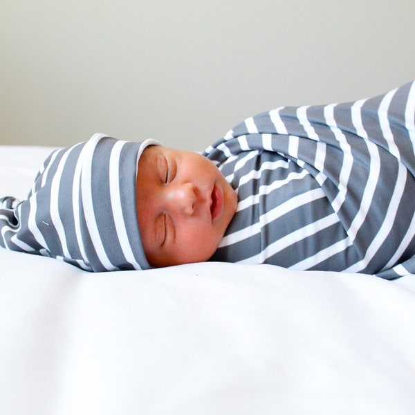 Newborn Swaddle Set Boy Etsy